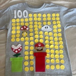 Handmade 100-day of school shirt